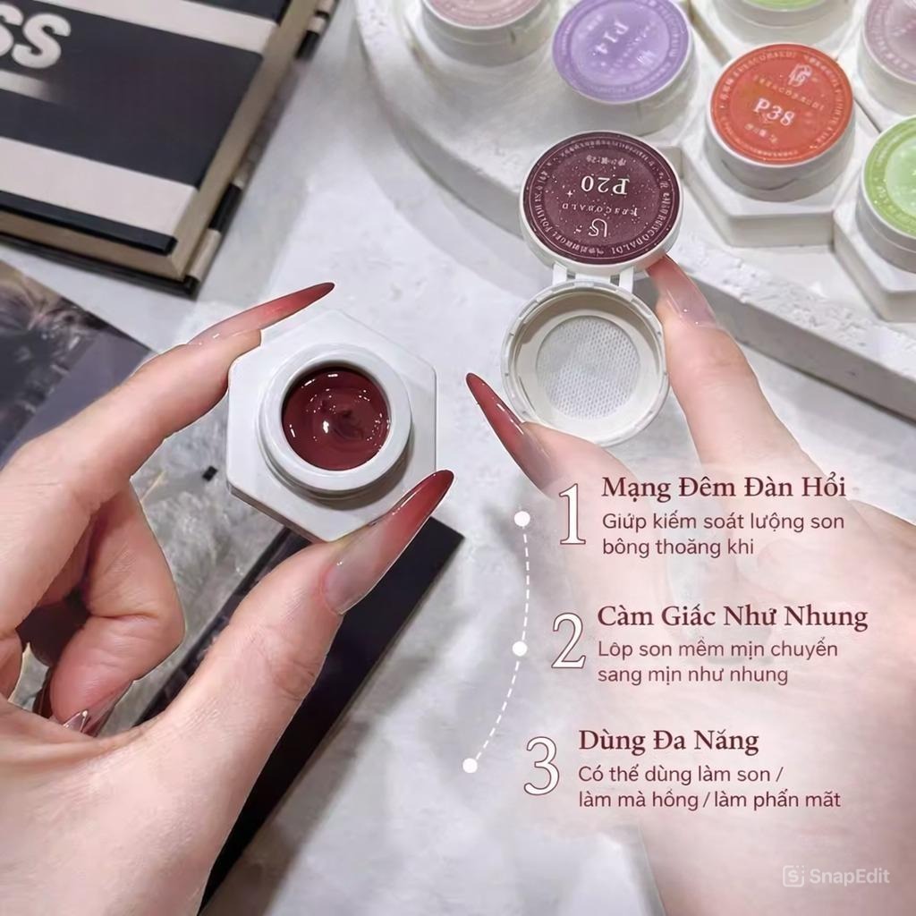 Sơn Gel dặm Ombre Chuyên dụng Frescobaldi Thiết kế dạng lưới