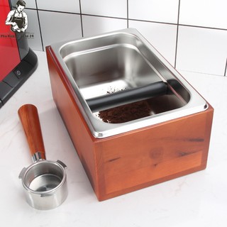 Hộp Đập Bã Cà Phê Vỏ Gỗ