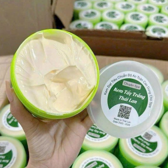 Kem Tẩy Trắng Da, Dưỡng Ẩm Kem ủ Trắng Body Thái xanh brushie Chuyên Spa Hũ Xanh 500GR chính hãng