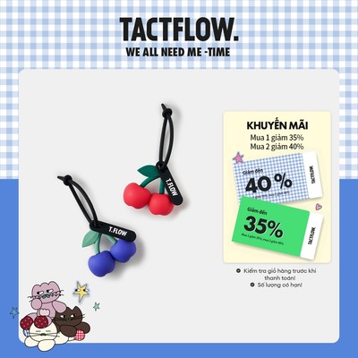 Phụ kiện trang trí bình nước, túi xách TACTFLOW Silicone Keyring TFC100/ TFC101/ TFC102/ TFC103