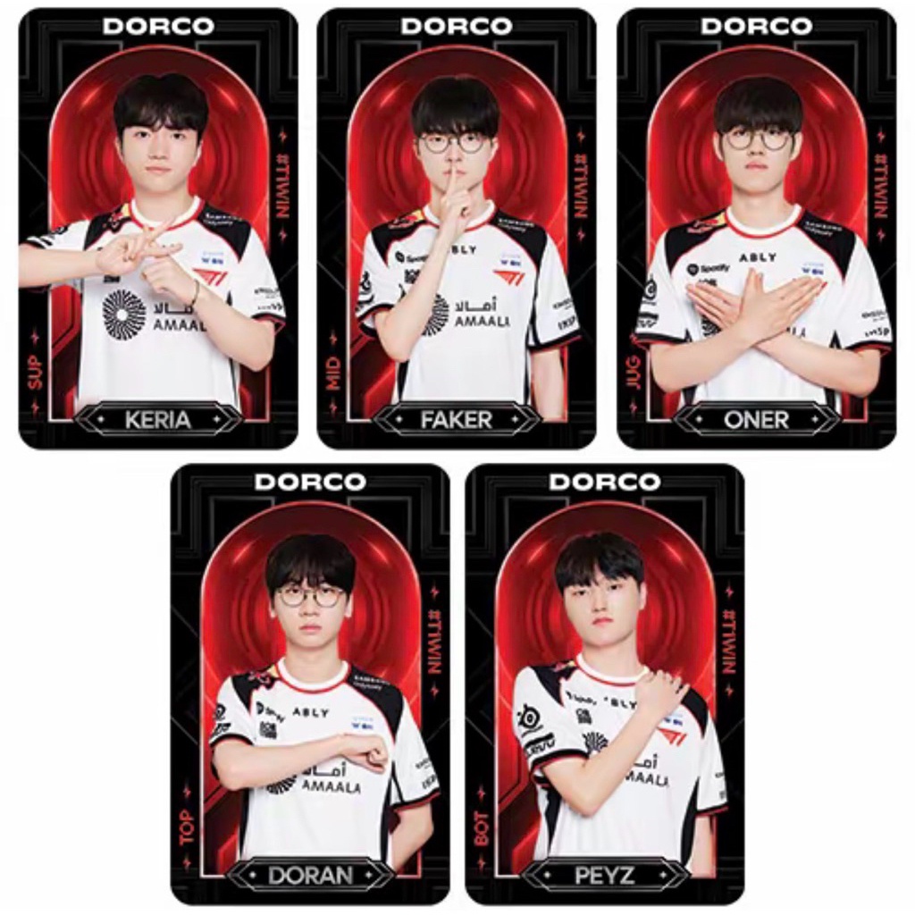 Card Bo Góc Tuyển Thủ SKT T1 Gold Phiên Bản Giới Hạn