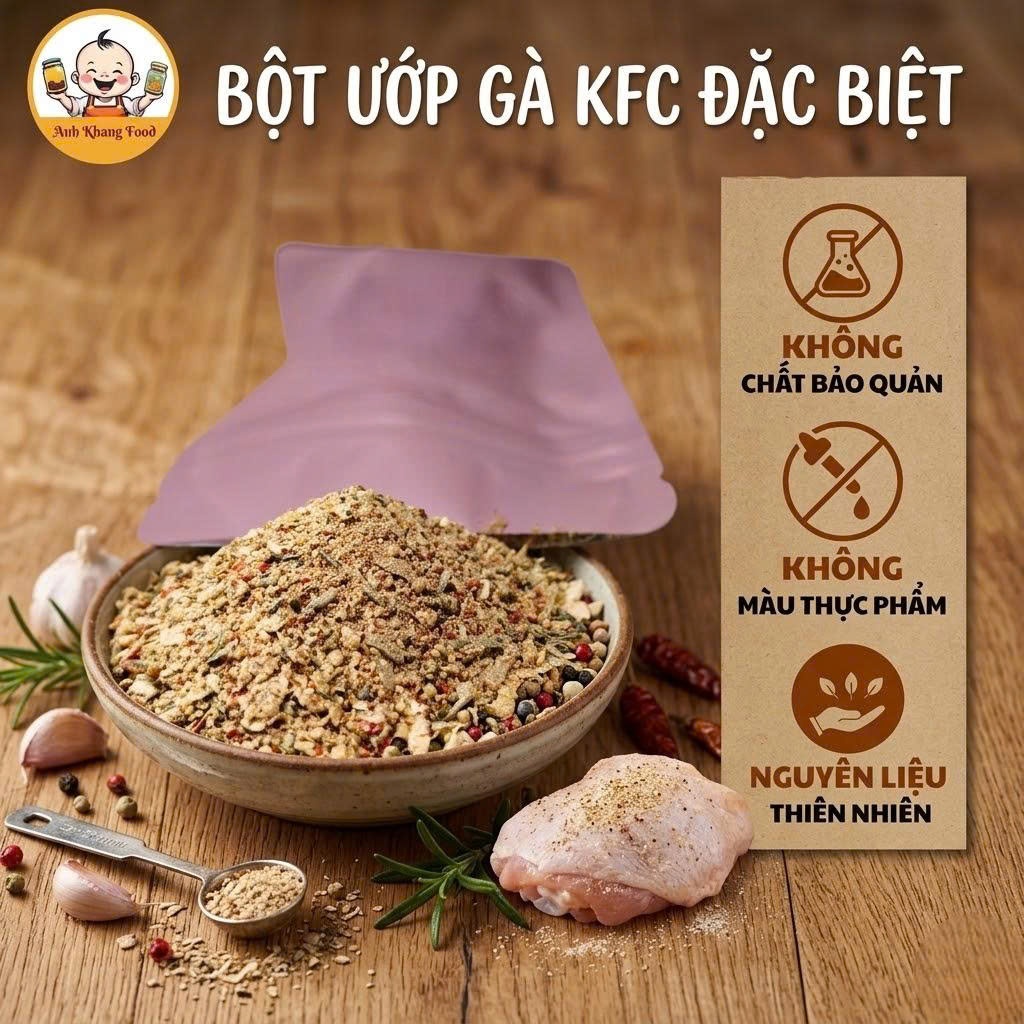 Gia Vị Ướp Gà KFC 11 loại thảo mộc 40gr - Gia vị Ướp Gà Rán chuẩn vị nhà hàng - Anh Khang Food