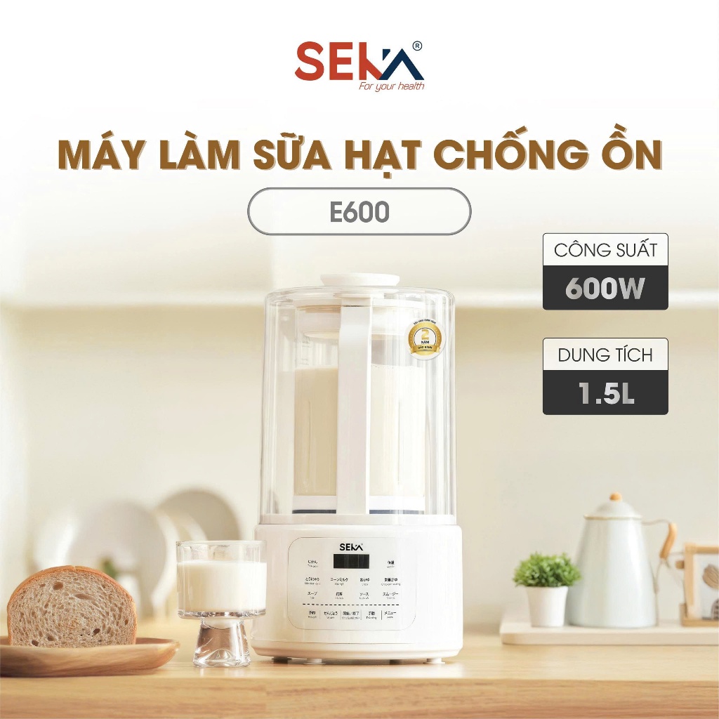Máy Xay Hạt Chính Hãng SEKA E300 Cối Thủy Tinh Chịu Nhiệt Cao Cấp Bảo Hành 12 Tháng