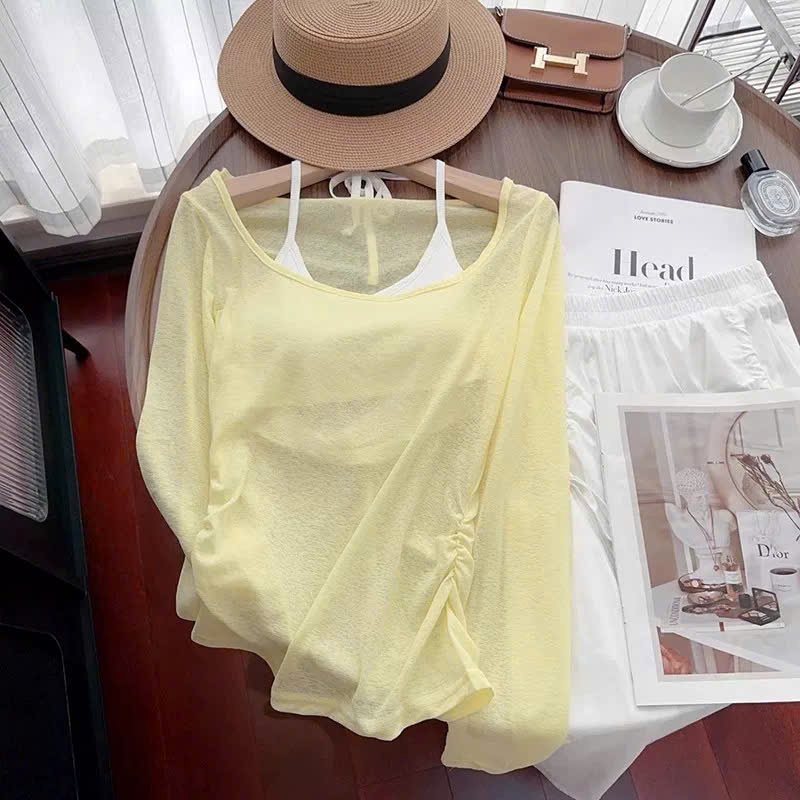 (SET 2 MÓN) Áo Thun Dài Tay Hai Mảnh Lệch Vai Dành Cho Nữ Mùa Hè Nơ, Hoạ Tiết Ngôi Sao In Hình Giveme.clothing_saigon | BigBuy360 - bigbuy360.vn