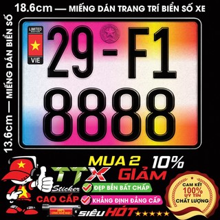 DECAL BIỂN SỐ XE MÁY