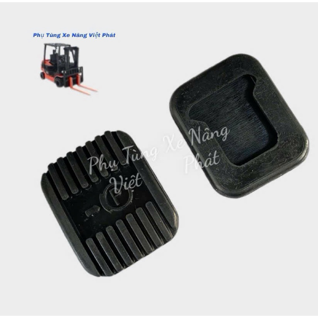 PHỤ TÙNG XE NÂNG- TẤM CAO SU LÓT BÀN ĐẠP CHÂN PHANH XE NÂNG TOYOTA 8FD/G15-30.