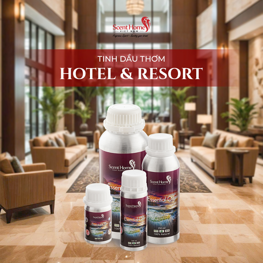 Tinh dầu 𝐒𝐜𝐞𝐧𝐭 𝐇𝐨𝐦𝐞𝐬 thể tích 100ml (mùi hương Hotel & Resort)