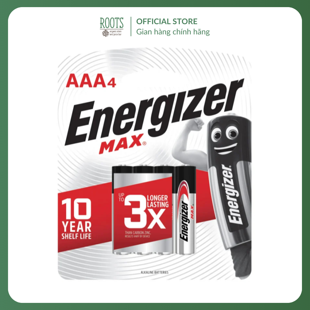 (Ship hỏa tốc) ENERGIZER - Pin AAA, Max, AAA Battery 1.5V, 4 Cục