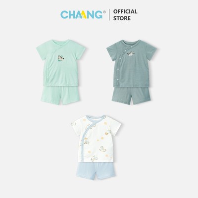 [CHAANG 6M-5Y] Bộ cộc cúc chéo Wild cho bé trai và bé gái