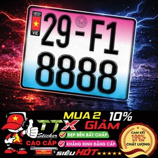 DECAL BIỂN SỐ XE MÁY