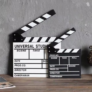 30X27CM Clapperboard Gỗ Mini – Đạo Cụ Chụp Ảnh Livestream & Quay Decor Phòng Cực Xinh, Dễ Mang Theo