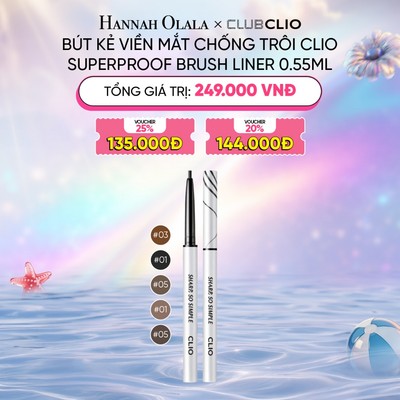 [HANNAH OLALA] Chì Kẻ Viền Mắt Clio Sharp So Simple Waterproof Pencil Liner 0.14g