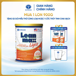 Lon sữa Leanmax Ligos 900g - Dinh dưỡng hỗ trợ cho bệnh gan, xơ gan, u.ng thư gan