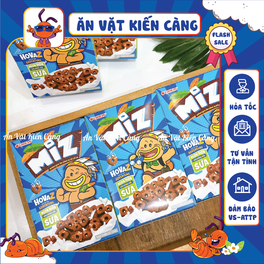 [5 HỘP] Bánh Quy Socola Miz Orion [Hộp 54g], Bánh Quy Ăn Sáng Orion Toonies