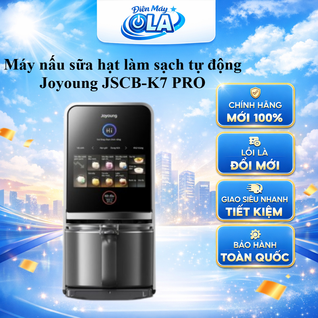 JSCB-K7 PRO - Máy nấu sữa hạt làm sạch tự động Joyoung JSCB-K7 PRO - GIAO TOÀN QUỐC