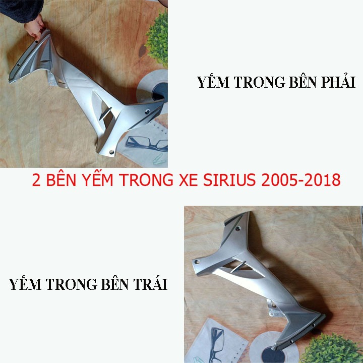Yếm trong C110 cho xe SIRIUS 110 , SIRIUS RC nhựa nguyên sinh