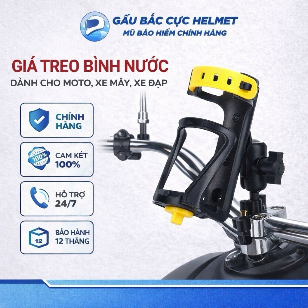 GIÁ KẸP BÌNH NƯỚC CAO CẤP OSOPRO CHÍNH HÃNG (CÓ ĐAI NỊT KHÓA)