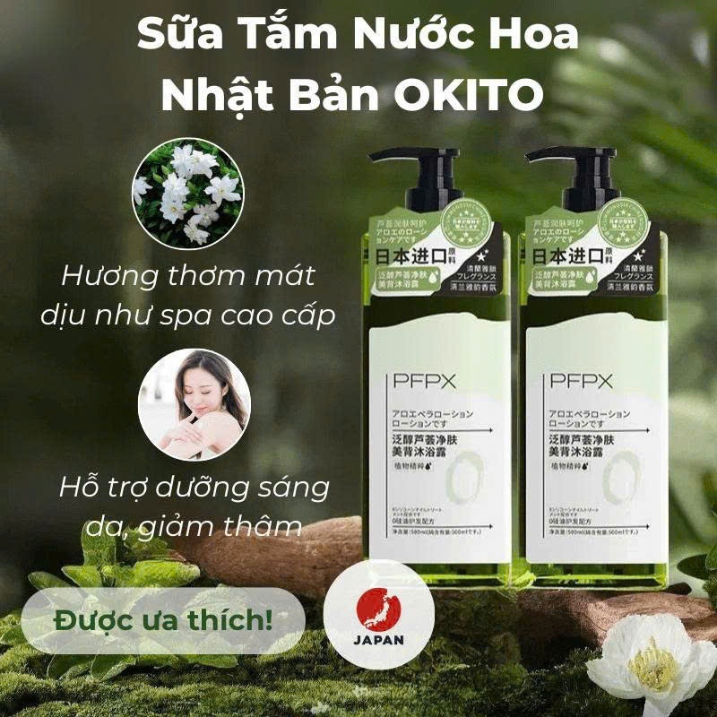 Sữa tắm nước hoa Nhật Bản OKITO