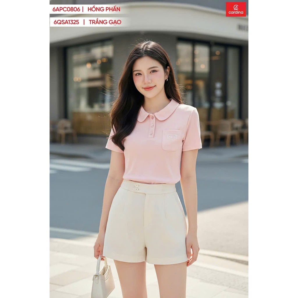 6APC08 Aó POLO CARDINA Cotton Cổ Sen Cardina mềm mát thấm hút mồ hôi