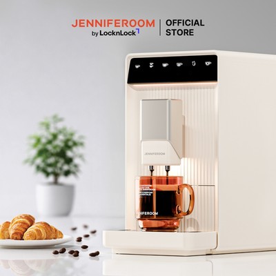 Máy Pha Cà Phê Tự Động Jenniferoom Barista Arte Coffee Machine 05 chế độ xay JRK-EM19T1OM - Màu ngà