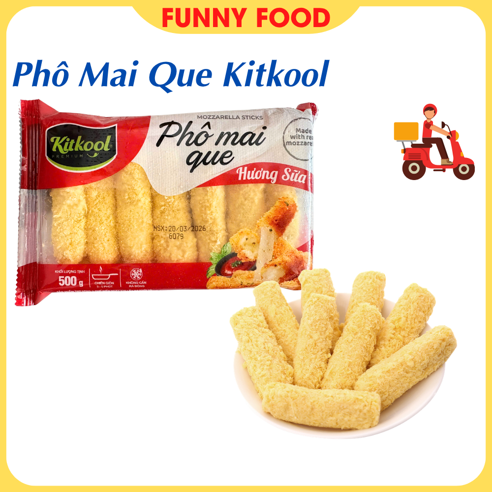 Phô Mai Que Mozzarella Kitkool - Hương Sữa - [Loại Ngon Thơm Sữa Phô Mai] - Funnyfood