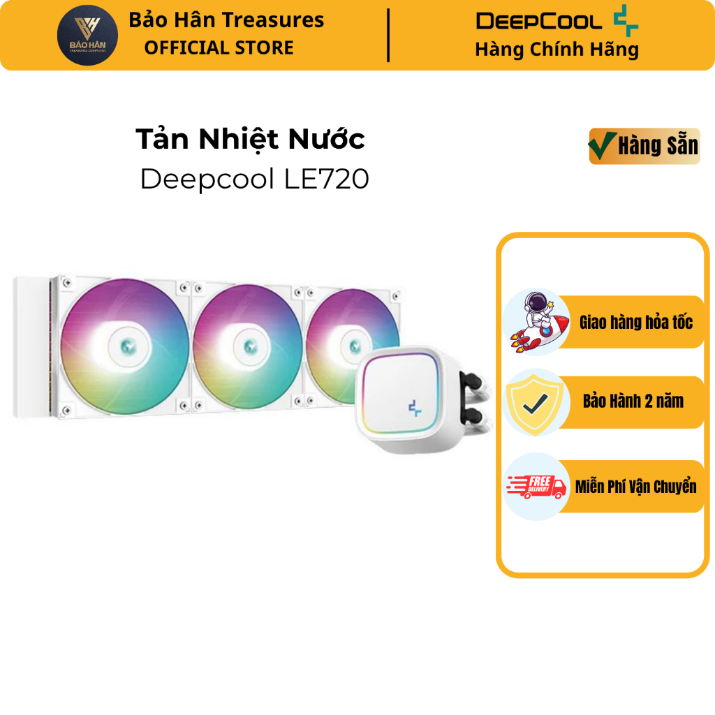 Tản Nhiệt Nước Deepcool LE720/ LE720 WH (Black/ White) - Hàng Chính Hãng