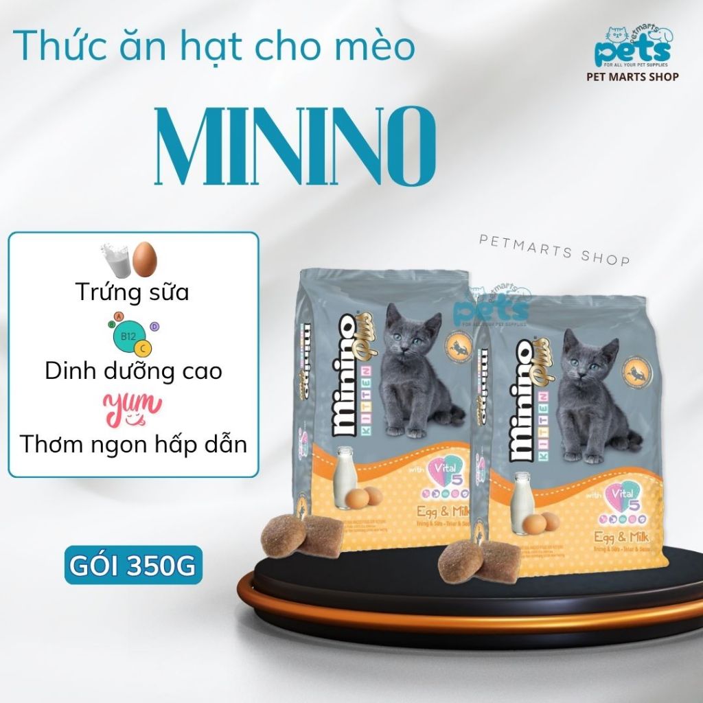 Thức ăn cho mèo Minino Plus túi 350g