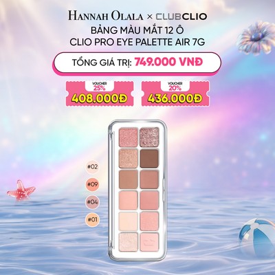 [HANNAH OLALA] Bảng Màu Mắt 12ô Clio Pro Eye Palette Air 7g