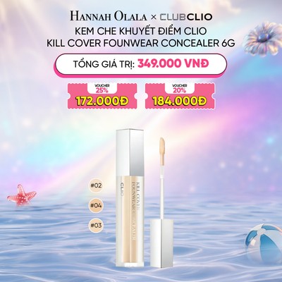 [HANNAH OLALA] Kem Che Khuyết Điểm Clio Kill Cover Founwear Concealer 6g