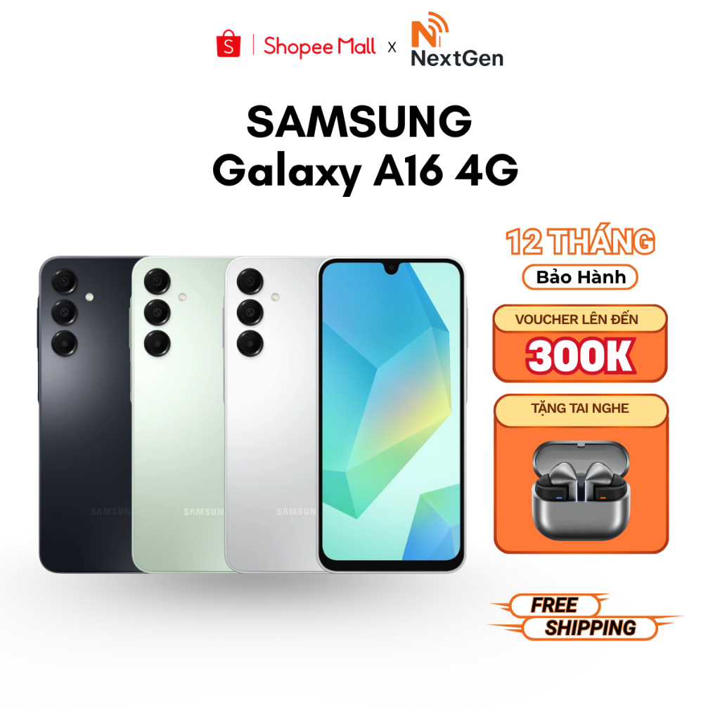 (Nguyên Seal) Điện thoại Samsung Galaxy A16 4G (4GB + 128GB) - Hàng Chính Hãng Bảo Hành 12 Tháng | BigBuy360 - bigbuy360.vn