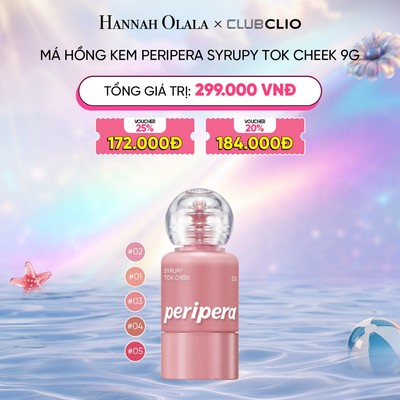 [HANNAH OLALA] Má Hồng Dạng Kem Peripera Syrupy Tok Cheek 9g