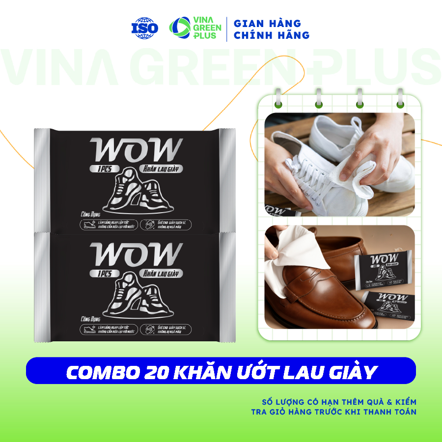 Khăn Ướt KRCLEAN lau giày da, sneaker siêu sạch - làm sạch vết bẩn nhanh chóng, nhỏ gọn, tiện lợi du