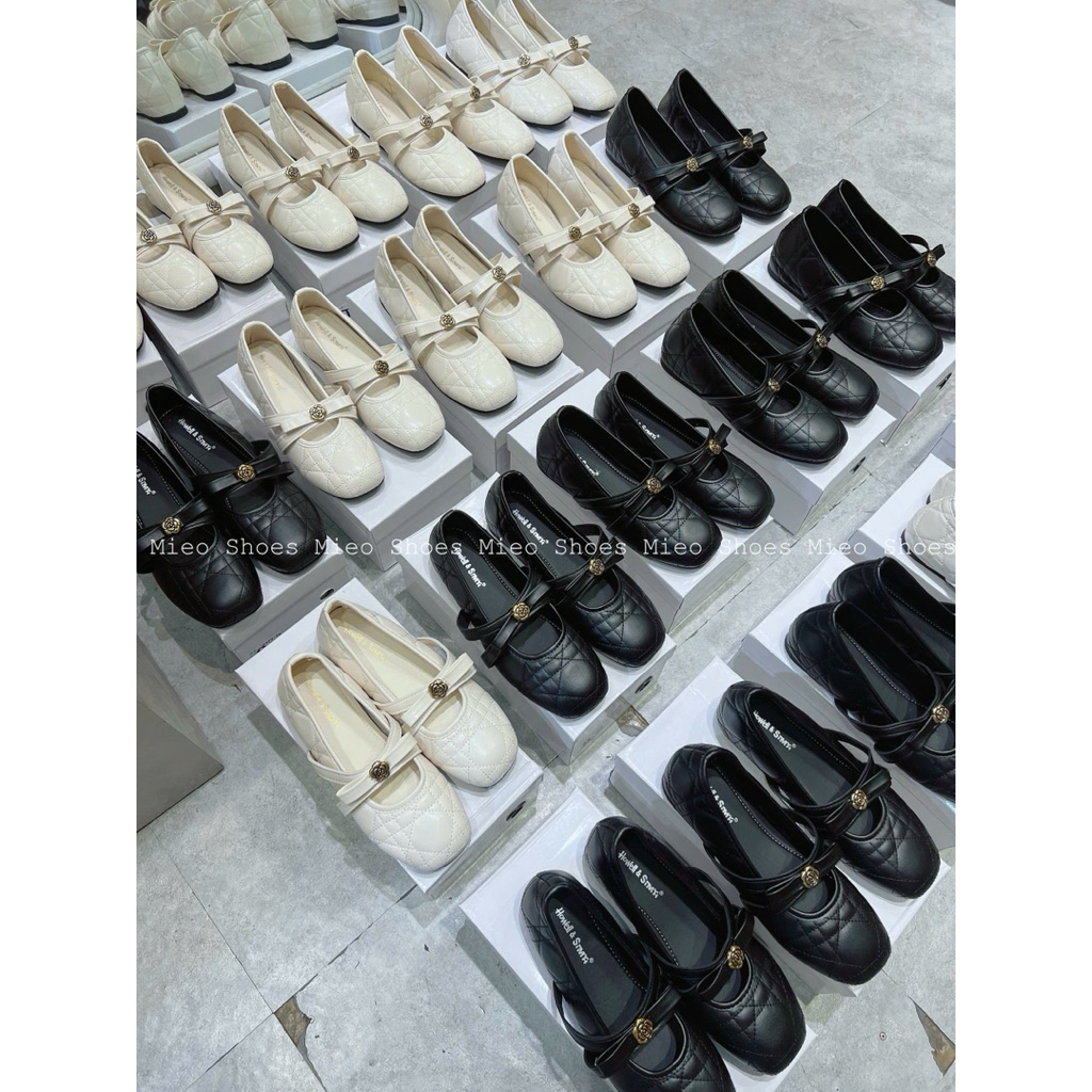 Bệt Trần Chỉ Hoa Trà Hàng Nhập QC Fullbox/Mieo Shoes B881 B882