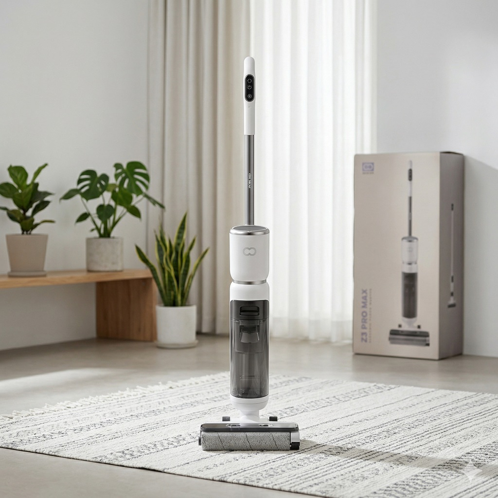 Máy hút bụi và lau nhà INXNI Z3 Promax 3 trong 1, tự sấy giẻ, diệt khuẩn