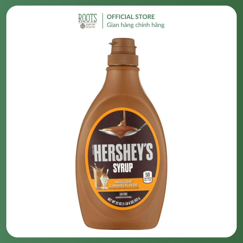 (Ship hỏa tốc) HERSHEY'S - Siro Caramen, Hershey`s Syrup, Indulgent Caramel Flavor, 22 oz (623g)