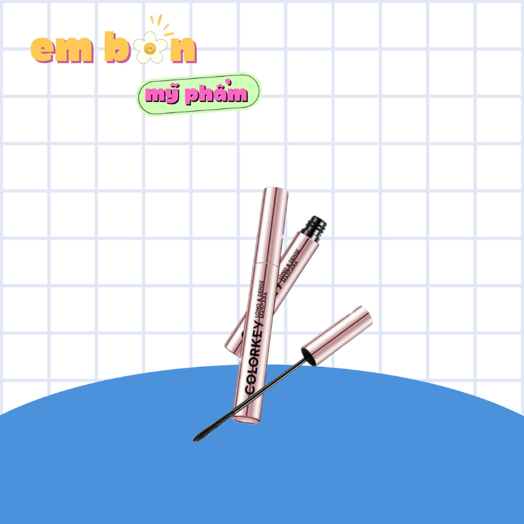 Mascara Chuốt Mi Dài Tơi Cong Tự Nhiên Colorkey Long & Dense Mascara Black 4.5g