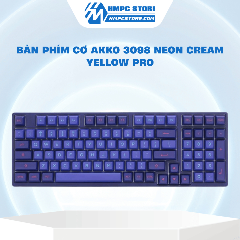 Bàn phím cơ AKKO 3098 Neon | Rainbow LED | USB Type c | Bảo hành 12 tháng