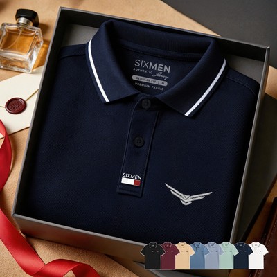 Áo Polo nam LISTAR cao cấp cổ bẻ [Tặng Hộp Gói Quà Xịn] vải cá sấu thoáng mát, tinh tế - SIXMEN