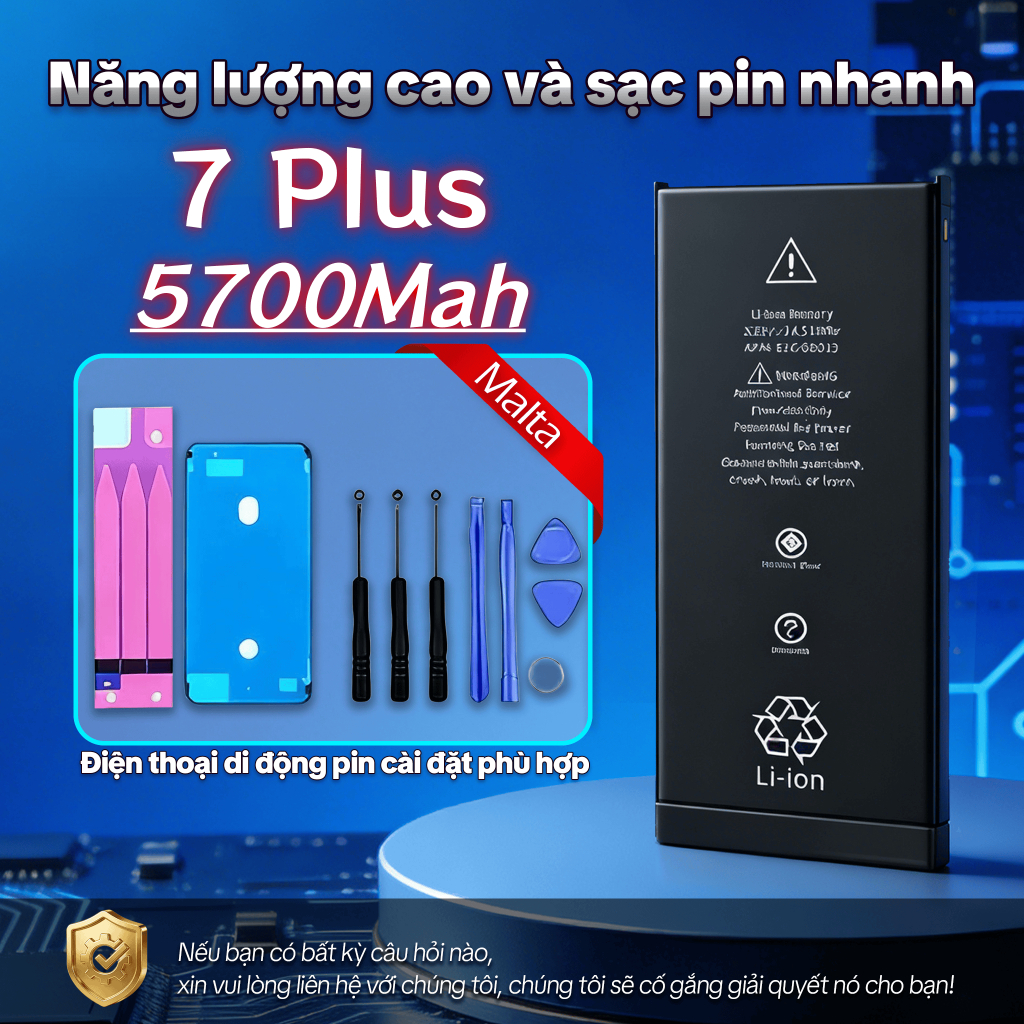 Pin Dung Lượng Cao Cho iPhone 7/7Plus – Sạc Nhanh, Mát Máy, Không Nóng, An Toàn Tuyệt Đối