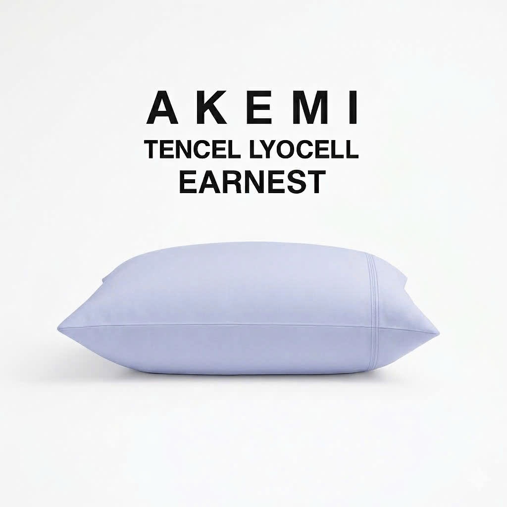 VỎ GỐI NẰM TRẺ EM CAO CẤP AKEMI TENCEL LYOCELL EARNEST (38x51cm) - MÁT LẠNH TỨC THÌ, CHỐNG KHUẨN TỰ 