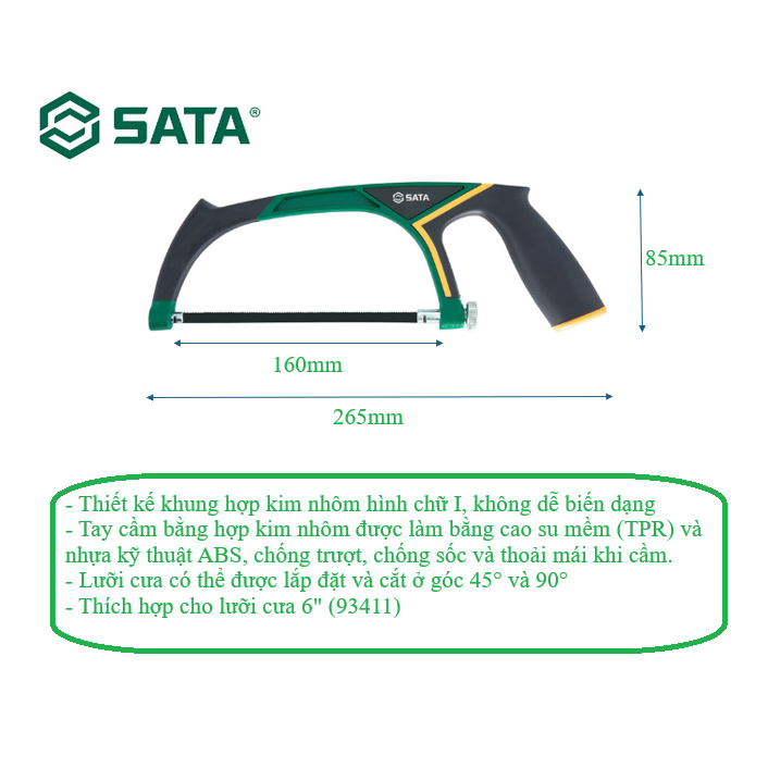 Khung cưa sắt 6"/150mm SATA 93513
