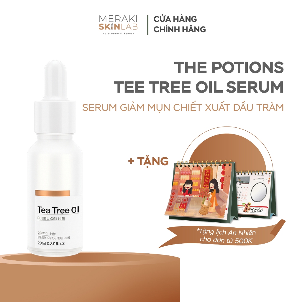 Serum Giảm Mụn Chiết Xuất Dầu Tràm The Potions Tee Tree Oil Serum 20ml