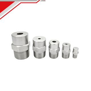 Béc Phun Nước Hình Nón Inox 304 - Đầu Phun Dập Bụi, Rửa, Làm Mát Ren Ngoài 13mm
