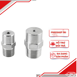 Béc Phun Nước Hình Nón Inox 304 - Đầu Phun Dập Bụi, Rửa, Làm Mát Ren Ngoài 13mm