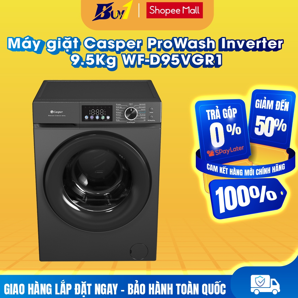 WF-D95VGR1 - Máy giặt Casper ProWash Inverter 9.5kg WF-D95VGR1 - Hàng Chính Hãng