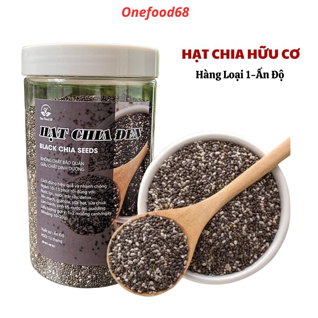 ( Loại 1) Hạt Chia Ấn Độ Hạt Chia Hạt Chia Hữu Cơ Độ Tinh Khiết Cao Giàu Omega 3 Giúp Giảm Cân Ăn Ki