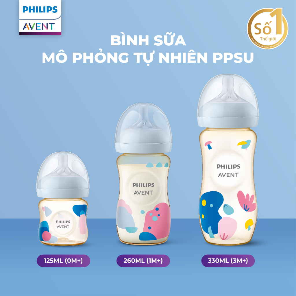 [QUÀ TẶNG KHÔNG BÁN] Bình Sữa Mô Phỏng Tự Nhiên Mới PPSU Philips Avent Natural Response