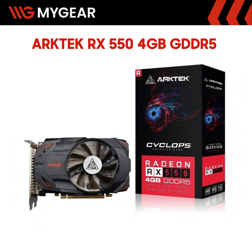 Card màn hình ARKTEK Radeon RX 550 4GB GDDR5