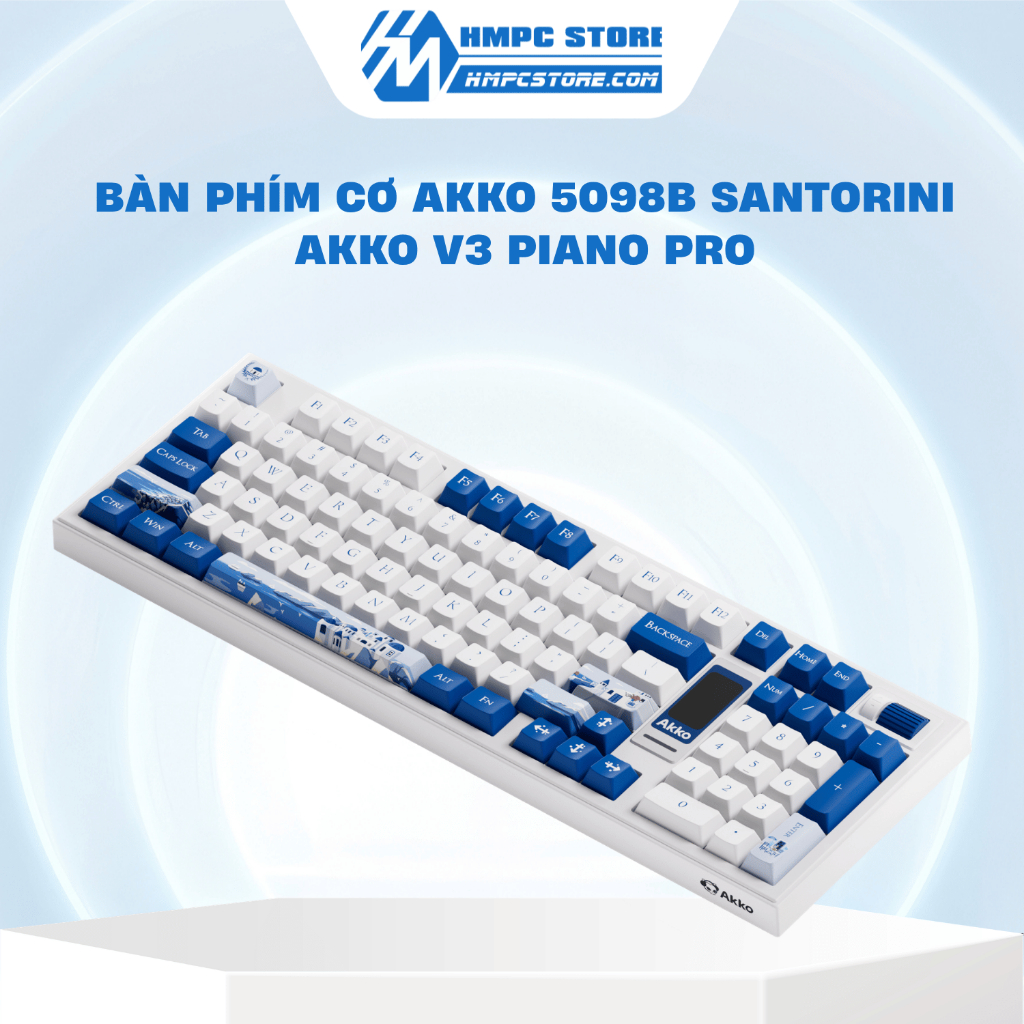 Bàn phím cơ AKKO 5098B Santorini Akko V3 Piano Pro | Bảo hành 12 tháng