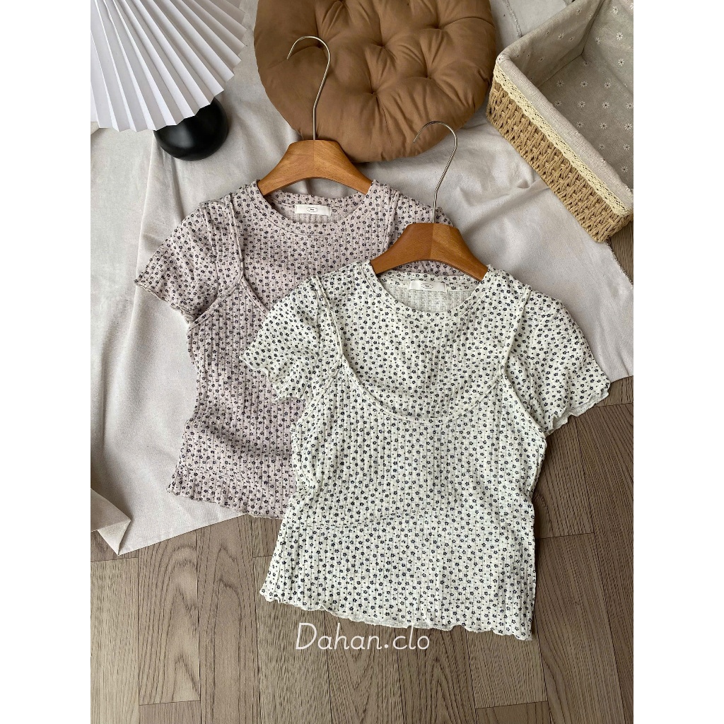(QCCC) DH143👕 Áo Blouse Hoa  – Ngọt Ngào & Vintage